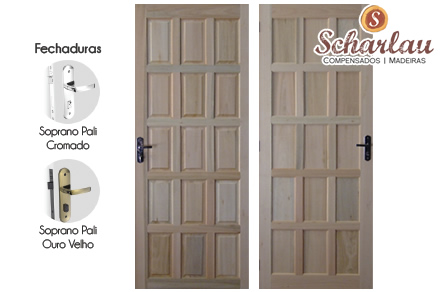 Porta externa de Eucalipto - Tradicional Porta externa de Eucalipto - Tradicional | Compensados e Madeiras Scharlau Ltda