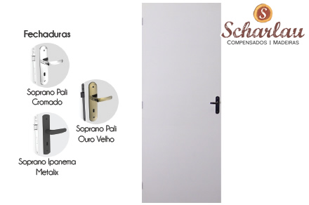 Porta interna HDF com Fundo Primer Porta interna HDF com Fundo Primer | Compensados e Madeiras Scharlau Ltda